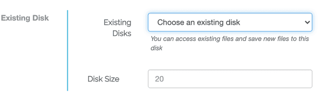 Existing Disk