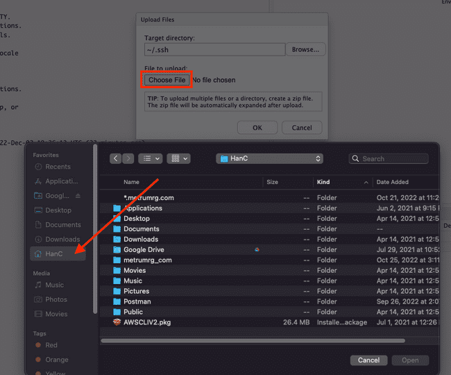 upload ssh disk 5