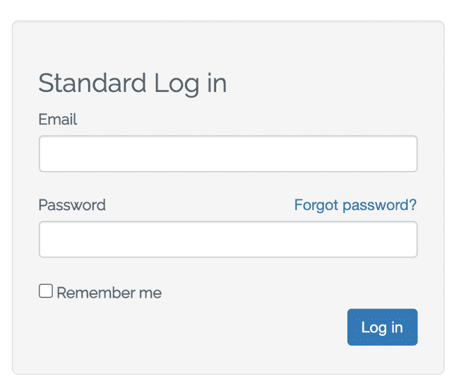 Standard Login