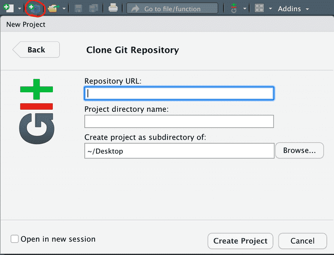 Cloning a Git Repository via RStudio